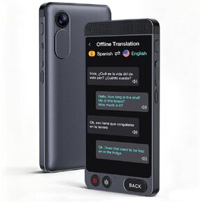 جهاز مترجم اللغة، ترجمة مكالمات الفيديو مع ترجمة في الوقت الفعلي، أكثر من 148 لغة ودردشة GPT AI، 19 لغة غير متصلة بالإنترنت لا حاجة إلى شبكة WiFi، شاشة لمس عالية الدقة مقاس 4 بوصات للأعمال والسفر in Kuwait