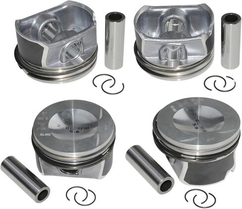 4 قطعة EA113 محرك بيستونز وخواتم Φ20mm/82.5 مللي متر 06D107066C متوافق لأودي A4 VW 2.0 TFSI BWA BPY اكسسوارات السيارات استبدال أجزاء in Kuwait