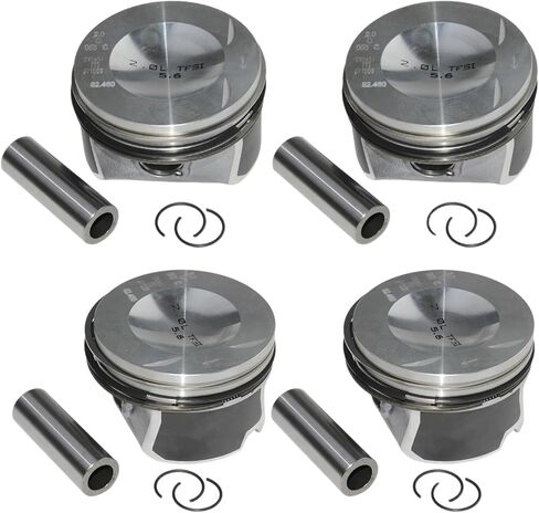 4 قطعة EA113 محرك بيستونز وخواتم Φ20mm/82.5 مللي متر 06D107066C متوافق لأودي A4 VW 2.0 TFSI BWA BPY اكسسوارات السيارات استبدال أجزاء in Kuwait