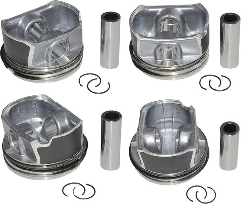 4 قطعة EA113 محرك بيستونز وخواتم Φ20mm/82.5 مللي متر 06D107066C متوافق لأودي A4 VW 2.0 TFSI BWA BPY اكسسوارات السيارات استبدال أجزاء in Kuwait