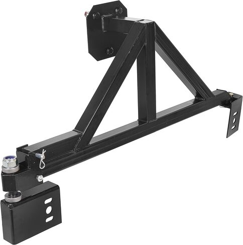 KUAFU Spare Tire Carrier Mount Compatible with Hummer H2 with Rear License Plate Relocating Kit w/Light Black in Saudi Arabia