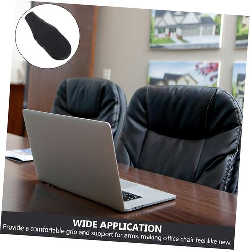 DOITOOL 4pcs Ergonomic Office Chair Armrest Replacement Handle Parts for Desk Chairs Easy Installation Compatible Various Models Enhanced Comfort Elegant Design in Saudi Arabia