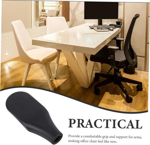 DOITOOL 4pcs Ergonomic Office Chair Armrest Replacement Handle Parts for Desk Chairs Easy Installation Compatible Various Models Enhanced Comfort Elegant Design in Saudi Arabia