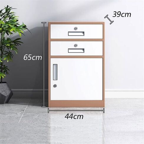 Drawer 3 Layer Large Capacity File Cabinet Office File Data Organizing Cabinet Balcony Storage Storage Cabinets with Locks Office(White) in Saudi Arabia