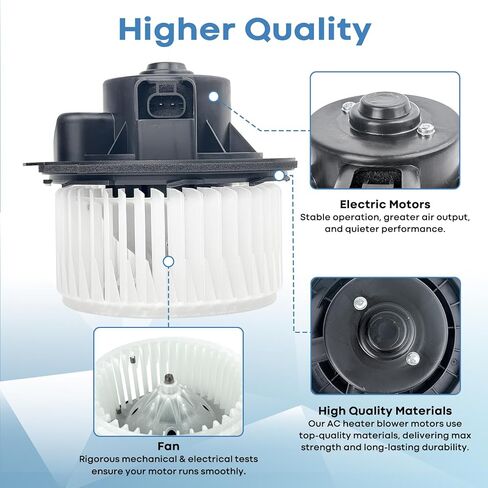 HVAC Front Blower Motor AC Blower Motor Compatible with 2007-2018 Toyota Tundra Camry 4Runner Highlander Venza Avalon, 2007-2019 Lexus Automotive Replacement Blower Motors# 700215, 87103-0E040 in Saudi Arabia