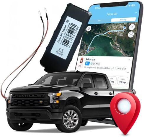 جهاز تعقب GPS يعمل ببطارية السيارة من Gpsnvision، سهل التركيب على بطارية المركبات، جهاز تعقب 4G LTE سلكي صلب للسيارة والشاحنات والشاحنات والدراجات النارية - يلزم الاشتراك in Saudi Arabia