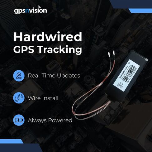 جهاز تعقب GPS يعمل ببطارية السيارة من Gpsnvision، سهل التركيب على بطارية المركبات، جهاز تعقب 4G LTE سلكي صلب للسيارة والشاحنات والشاحنات والدراجات النارية - يلزم الاشتراك in Saudi Arabia