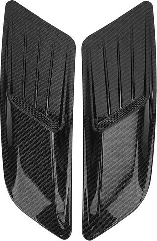 Universal Front Hood Air Intake Deco ive Scoop Bonnet Vent Hood Cover Trim Carbon Fiber Air Vent Cover Hood Scoops Fit for 2015 2016 2017 in Saudi Arabia