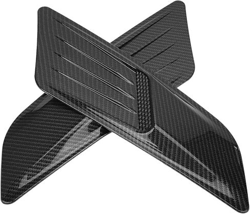 Universal Front Hood Air Intake Deco ive Scoop Bonnet Vent Hood Cover Trim Carbon Fiber Air Vent Cover Hood Scoops Fit for 2015 2016 2017 in Saudi Arabia