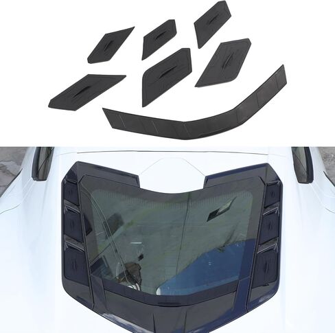 Rear Dry Bay Vent Blocks Cover Rear Window Spoiler Compatible with Chevrolet Corvette C8 Z51 Coupe 2020+ Z06/E-Ray 2023+, Car Hatch Hood Wash Cover Accessories (Silicone Plug) in Saudi Arabia