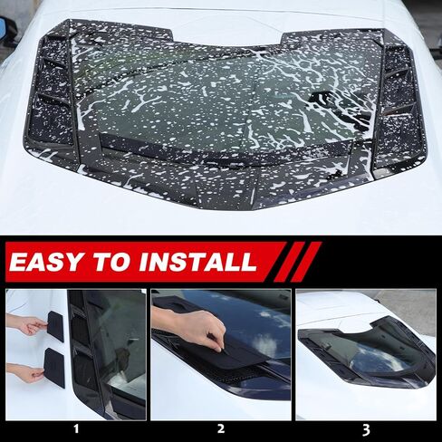 Rear Dry Bay Vent Blocks Cover Rear Window Spoiler Compatible with Chevrolet Corvette C8 Z51 Coupe 2020+ Z06/E-Ray 2023+, Car Hatch Hood Wash Cover Accessories (Silicone Plug) in Saudi Arabia