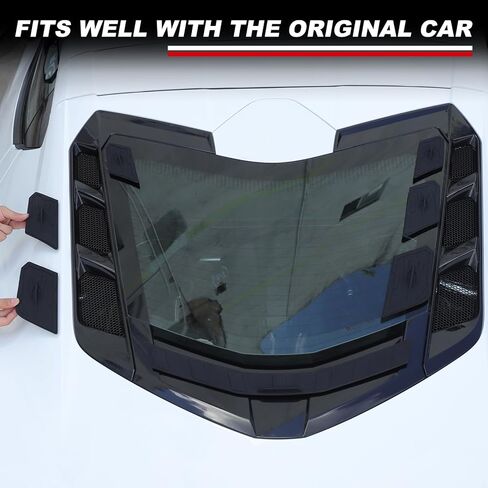 Rear Dry Bay Vent Blocks Cover Rear Window Spoiler Compatible with Chevrolet Corvette C8 Z51 Coupe 2020+ Z06/E-Ray 2023+, Car Hatch Hood Wash Cover Accessories (Silicone Plug) in Saudi Arabia