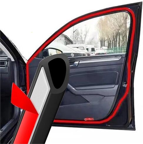 Car Door Protector Scratchproof Soundproof Sloping D-Type Car Door Seal Seal for Cars Rubber Seal Dust-Proof for Auto Universal(6 Meter) in Saudi Arabia