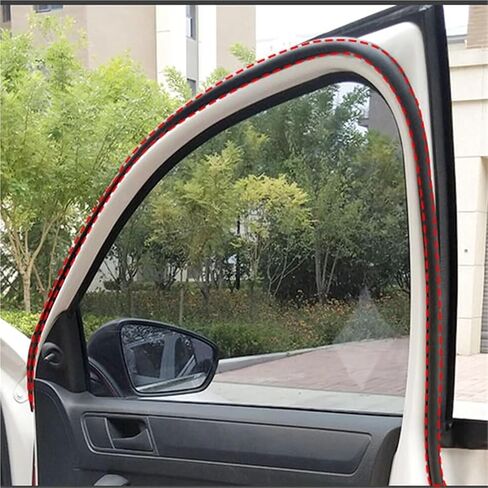 Car Door Protector Scratchproof Soundproof Sloping D-Type Car Door Seal Seal for Cars Rubber Seal Dust-Proof for Auto Universal(6 Meter) in Saudi Arabia