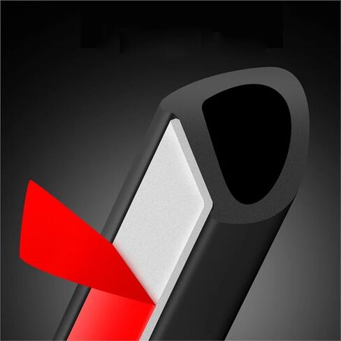 Car Door Protector Scratchproof Soundproof Sloping D-Type Car Door Seal Seal for Cars Rubber Seal Dust-Proof for Auto Universal(6 Meter) in Saudi Arabia
