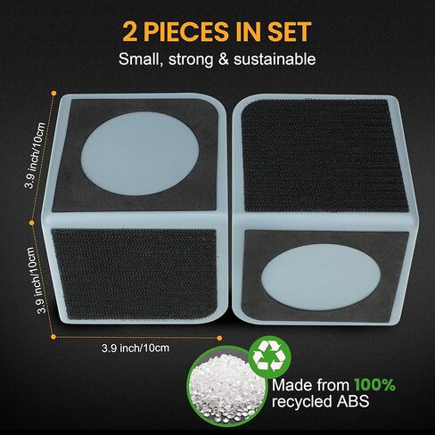 XING WEI Car Accessories Car Trunk Organizer Blocks Christmas Gifts, Works on Carpeted and Plastic Trunks - Set of 2 Modular Stabilizers SUV, Sedan, Truck-(Black) in Saudi Arabia
