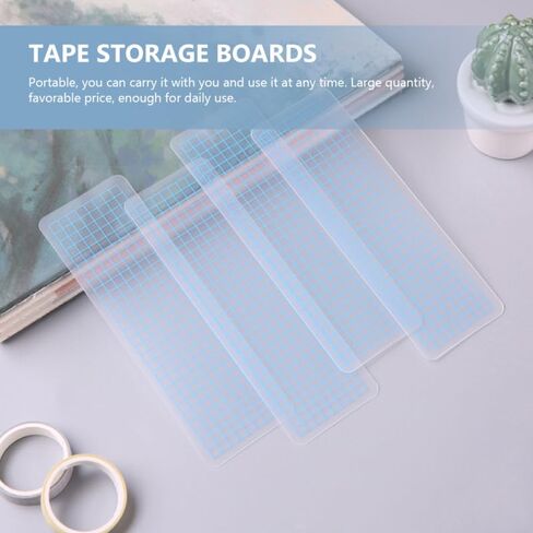 NUOBESTY 50pcs Washi Tape Sample Boards Durable Separate Boards for Storage for Scrapbooking Journaling and Crafting Lightweight Portable Design in Saudi Arabia