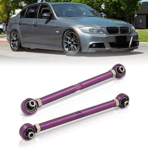 AJP Distributors Rear Suspension Adjustable Steel Control Toe Arms Links Bushing Kit Purple Compatible/Replacement For 3-Series E90 E92 E93 1-Series E82 E88 RWD 2006 2007 2008 2009 2010 2011 2012 2013 in Saudi Arabia