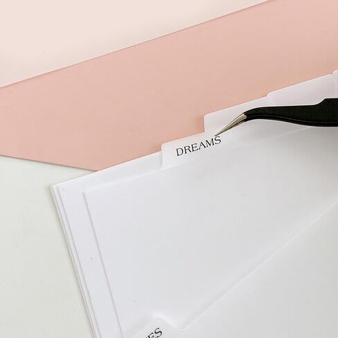 A5 Divider Tabs with Labels – 6-Ring A5 Plastic Page Separators, PVC Material for Organizing, Viewing, and Recording in Saudi Arabia