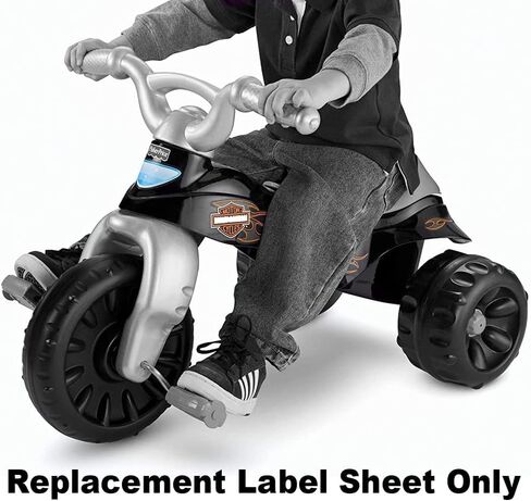 Replacement Part for Fisher-Price Tough Trike for Toddlers - W1778 ~ Inspired by Harley-Davidson Motorcycles ~ Replacement Label Sheet in Saudi Arabia