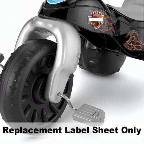 Replacement Part for Fisher-Price Tough Trike for Toddlers - W1778 ~ Inspired by Harley-Davidson Motorcycles ~ Replacement Label Sheet in Saudi Arabia