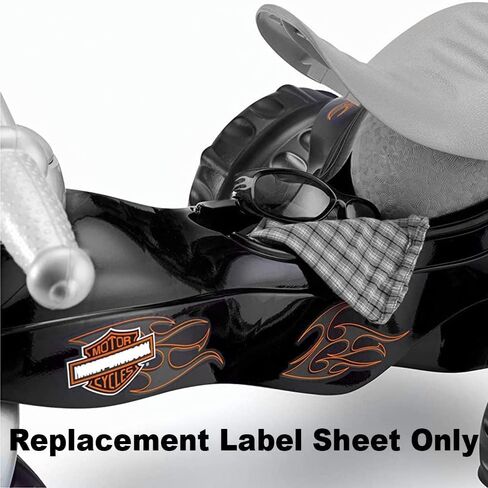 Replacement Part for Fisher-Price Tough Trike for Toddlers - W1778 ~ Inspired by Harley-Davidson Motorcycles ~ Replacement Label Sheet in Saudi Arabia