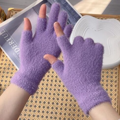 Fashion Thermal Half Finger Touchscreen Gloves Winter Cycling Running Windproof Unisex Cold Weather Glove in Saudi Arabia