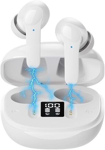 AI Translation Earbuds, Real Time 144 Languages 60H Playtime Translator Ear Buds Audifonos Traductores Inglés Español Wireless Earphones Bluetooth Headphones for Travel Business Meeting (Black) in Saudi Arabia