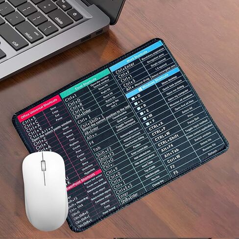 Excel Shortcut Key Desk pad, Square Anti Slip Mouse pad, Giant Desktop Office Essential in Saudi Arabia
