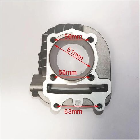 63mm 61mm Big Bore Cylinder Kit Block Piston Kit For 4 Stroke GY6 170cc 180cc 200cc 1P61QML 1P63QMJ Engine ATV Quad 4 Wheeler(61MM) in Saudi Arabia