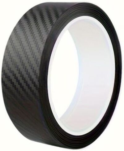 3-Meter3D Carbon Fiber Sticker Car Threshold Protective Film Anti Scratch Waterproof Matte Black Nano Sticker for Car Body (7cm) in Saudi Arabia