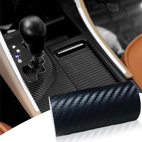 3-Meter3D Carbon Fiber Sticker Car Threshold Protective Film Anti Scratch Waterproof Matte Black Nano Sticker for Car Body (7cm) in Saudi Arabia