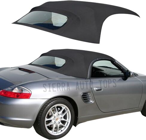 Sierra Auto Tops Convertible Top Replacement for Porsche Boxster 2003-2004, Stayfast Canvas, Blue in Kuwait