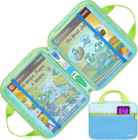 حقيبة حمل متوافقة مع نظام Leapfrog LeapReader لتعلم القراءة المكونة من 10 كتب، حقيبة تخزين محمولة تناسب نظام القراءة والكتابة Leapfrog LeapReader، وردي in Saudi Arabia