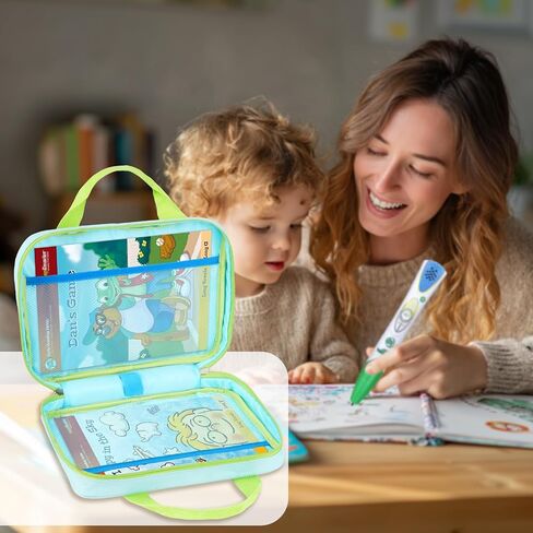 حقيبة حمل متوافقة مع نظام Leapfrog LeapReader لتعلم القراءة المكونة من 10 كتب، حقيبة تخزين محمولة تناسب نظام القراءة والكتابة Leapfrog LeapReader، وردي in Saudi Arabia