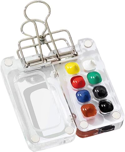 Portable Sketchbook Palette,Mini Travel Paint Palette with Clips in Saudi Arabia