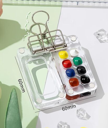 Portable Sketchbook Palette,Mini Travel Paint Palette with Clips in Saudi Arabia