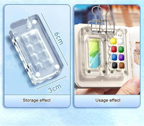 Portable Sketchbook Palette,Mini Travel Paint Palette with Clips in Saudi Arabia