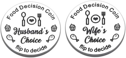 Stocking Stuffers for Men Women Adults - Decision Coin Funny Gifts for Him Her Couple Girlfriend Boyfriend Husband Wife Christmas Anniversary Valentines Birthday Wedding Fathers Day in Saudi Arabia