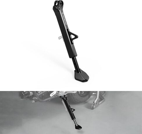 NICECNC Motorcycle Lateral Support Side Support Bracket Kickstand Compatible with Yamaha Tenere 700 /XTZ700 2019-2024, Tenere 700 Rally Edition 2020-2024, Aluminum, Adjustable, CNC-machined, Black in Saudi Arabia