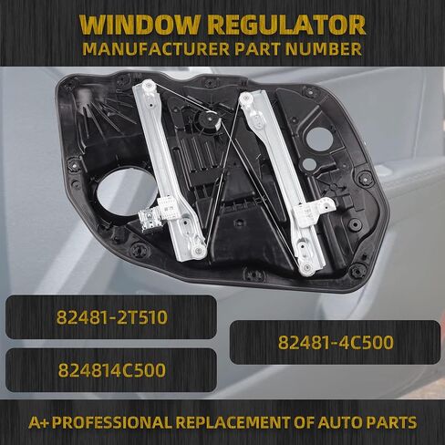 Dasbecan Front Left Driver Side Power Window Regulator and Motor Assembly Compatible with Kia Optima 2014 2015 2.0L 2.4L Replaces 82471-2T510 82471-4C500 (6 Pins) in Saudi Arabia