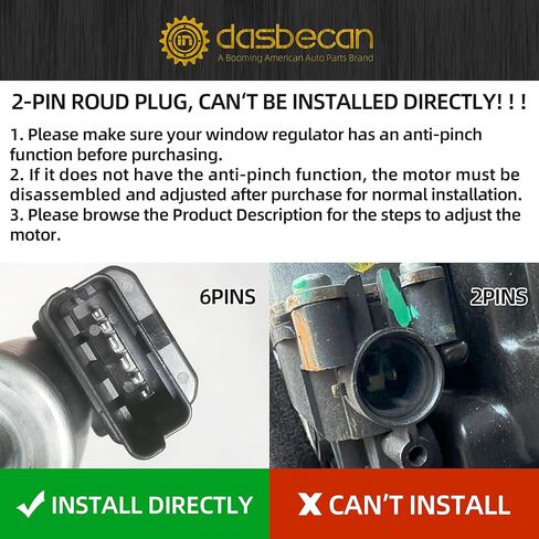 Dasbecan Front Left Driver Side Power Window Regulator and Motor Assembly Compatible with Kia Optima 2014 2015 2.0L 2.4L Replaces 82471-2T510 82471-4C500 (6 Pins) in Saudi Arabia