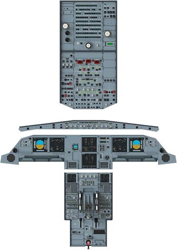 ملصق قمرة القيادة Yumcute Cessna 172 - أدوات عالية التفاصيل للتدريب والديكور - 51.5x36.6 بوصة in Kuwait