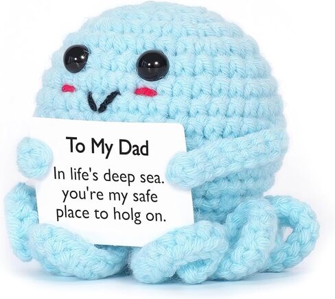 RovyFota Cute Crochet Animal,Teacher Appreciation,Sister Birthday Gifts,Positive Crochet Animals-Thank You Gifts for Women (Positive Octopus) in Kuwait