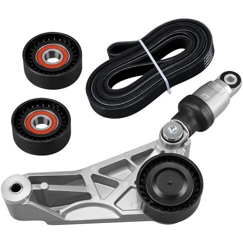 4627038AA-KIT Drive Belt Idler Pulley Tensioner Kit Compatible with Jeep Wrangler 3.6L 2012-2017 Compatible with Jeep Wrangler JK 3.6L 2018 Replaces 4627038AA 4627038AAKIT in Saudi Arabia