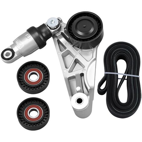 4627038AA-KIT Drive Belt Idler Pulley Tensioner Kit Compatible with Jeep Wrangler 3.6L 2012-2017 Compatible with Jeep Wrangler JK 3.6L 2018 Replaces 4627038AA 4627038AAKIT in Saudi Arabia