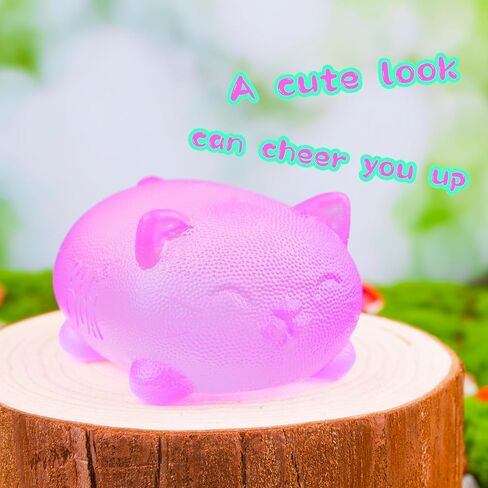 Stress Cat Toy, Stretch and Squeeze Stress, Cute Cat Toy for Anxiety Relief, Birthday, Christmas, Office, Stocking Stuffer Gift, Toy Cat for Pulling in Saudi Arabia