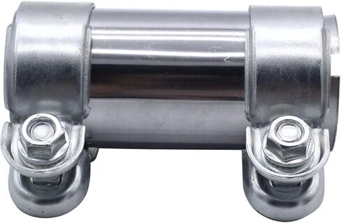 1 قطعة SHLPDFM ماسورة من الفولاذ المقاوم للصدأ موصل العالمي نظام العادم المشابك 50x125mm يناسب لشركة فولكس فاجن أودي مقعد mb سكودا فورد مزدوجة المشابك in Kuwait