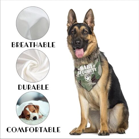 Dog Bandana, Emotional Support Animal Dog Bandana, Dog Scarf Classical White Printing, Dog Scarf Accessories, Dog Bandana Pet Scarf, ESA Pet Scarf, Pet Scarf Accessories, Dog Bandana Gift (I22) in Saudi Arabia