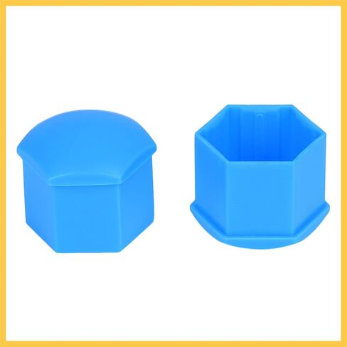 20pcs 21mm Universal Blue Plastic Car Wheel Nut Lug Hub Screw Rim Bolt Covers Dust Protection Caps with Removal Tool Clip Auto Replacement Parts in Saudi Arabia